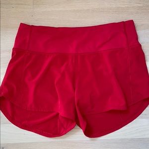 Lululemon speed up shorts (tall)